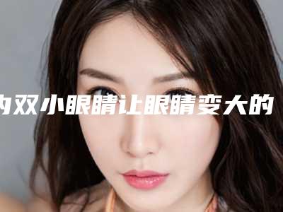 内双小眼睛让眼睛变大的方法(眼睛大但是内双)