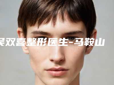 吴双喜整形医生-马鞍山市中心医院整形美容科吴双喜医师口碑和价格相当不赖