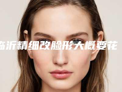 临沂精细改脸形大概要花价格是多少钱