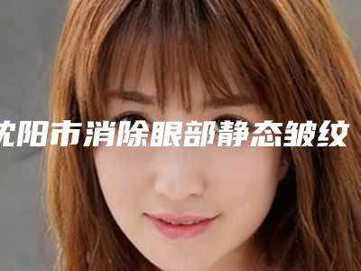 沈阳市消除眼部静态皱纹费用表明细一览版(消除眼部静态皱纹均价为：7661元)