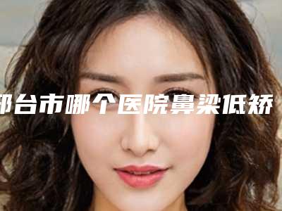 邢台市哪个医院鼻梁低矫正好(邢台张瑞芬眼部医疗美容诊所实力不相上下_)