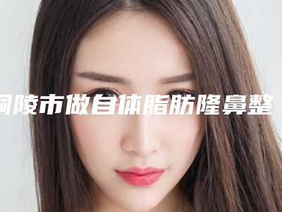 铜陵市做自体脂肪隆鼻整形医院综合实力top10口碑排行榜一一细数(铜陵市黄雷美容诊所大咖实力详解)