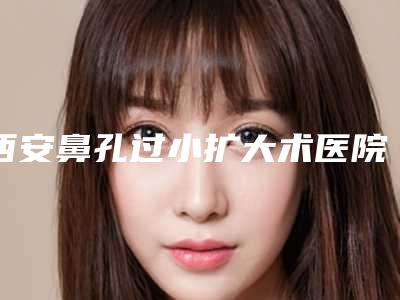 西安鼻孔过小扩大术医院排名榜公布!新十大医院榜单出炉!西安鼻整形机构测评揭晓
